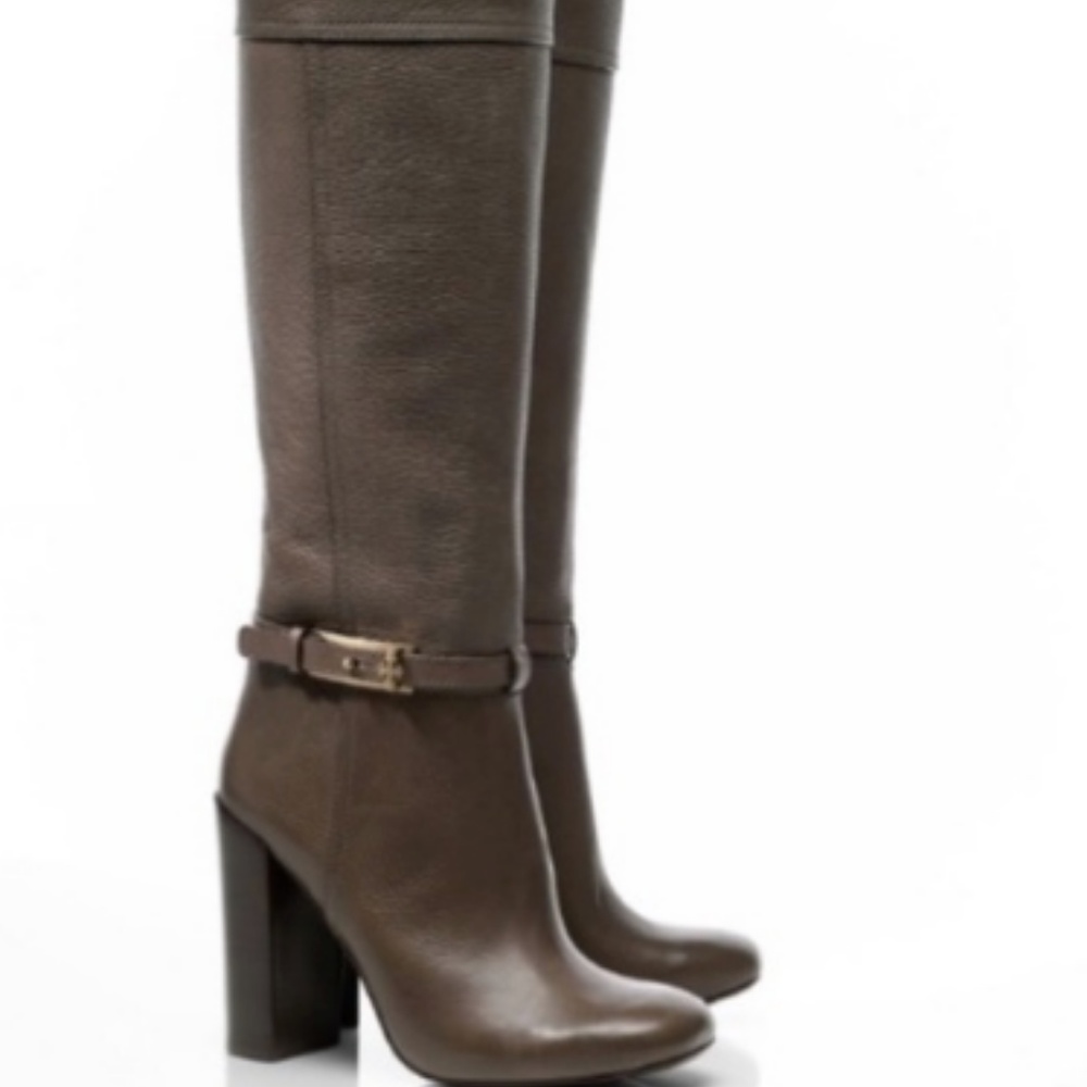 Tory Burch | Gray Jenna Knee High Boots size 9